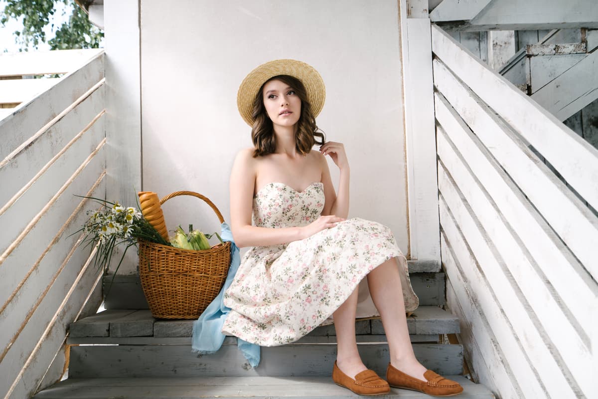 Vestido Floral Anos 70